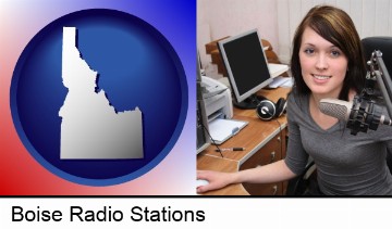 a female radio announcer in Boise, ID