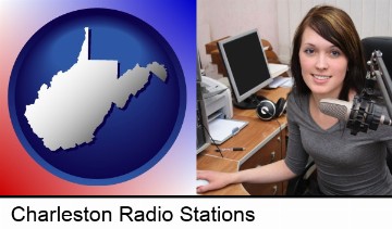a female radio announcer in Charleston, WV