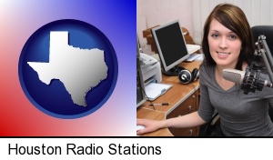 Houston, Texas - a female radio announcer