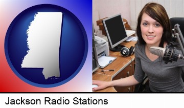 a female radio announcer in Jackson, MS