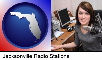 a female radio announcer in Jacksonville, FL