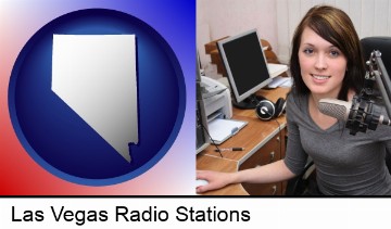 a female radio announcer in Las Vegas, NV