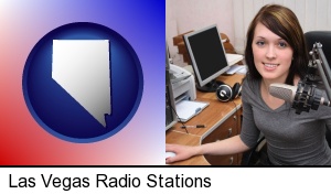 Las Vegas, Nevada - a female radio announcer