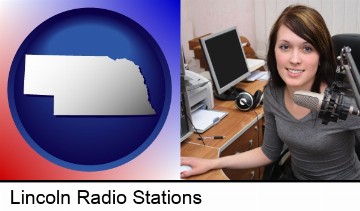 a female radio announcer in Lincoln, NE