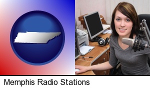 Memphis, Tennessee - a female radio announcer
