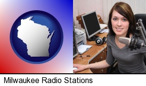 Milwaukee, Wisconsin - a female radio announcer