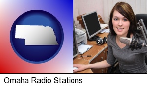 Omaha, Nebraska - a female radio announcer