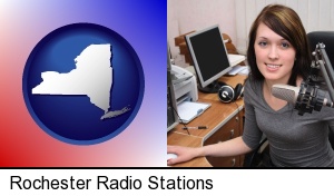 Rochester, New York - a female radio announcer