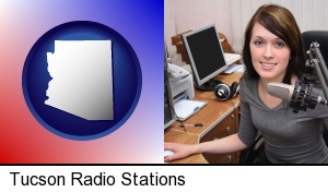 Tucson, Arizona - a female radio announcer