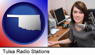 a female radio announcer in Tulsa, OK