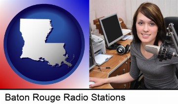 a female radio announcer in Baton Rouge, LA