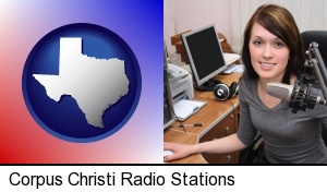 Corpus Christi, Texas - a female radio announcer