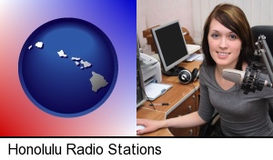 Honolulu, Hawaii - a female radio announcer