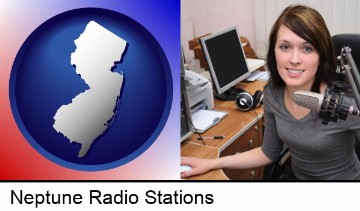 a female radio announcer in Neptune, NJ